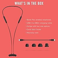 Vista 6 de Beats Auriculares inalámbricos Flex - Chip de auriculares Apple W1, auriculares magnéticos, Bluetooth clase 1, 12 horas de tiempo de escucha