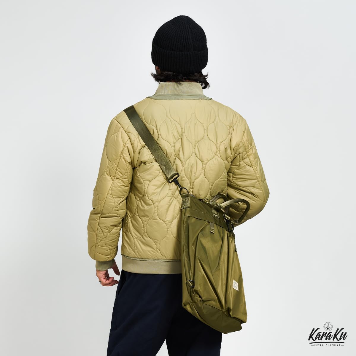 Amazon | [karaku] 中綿 ジャケット メンズ キルティング 中綿フライト