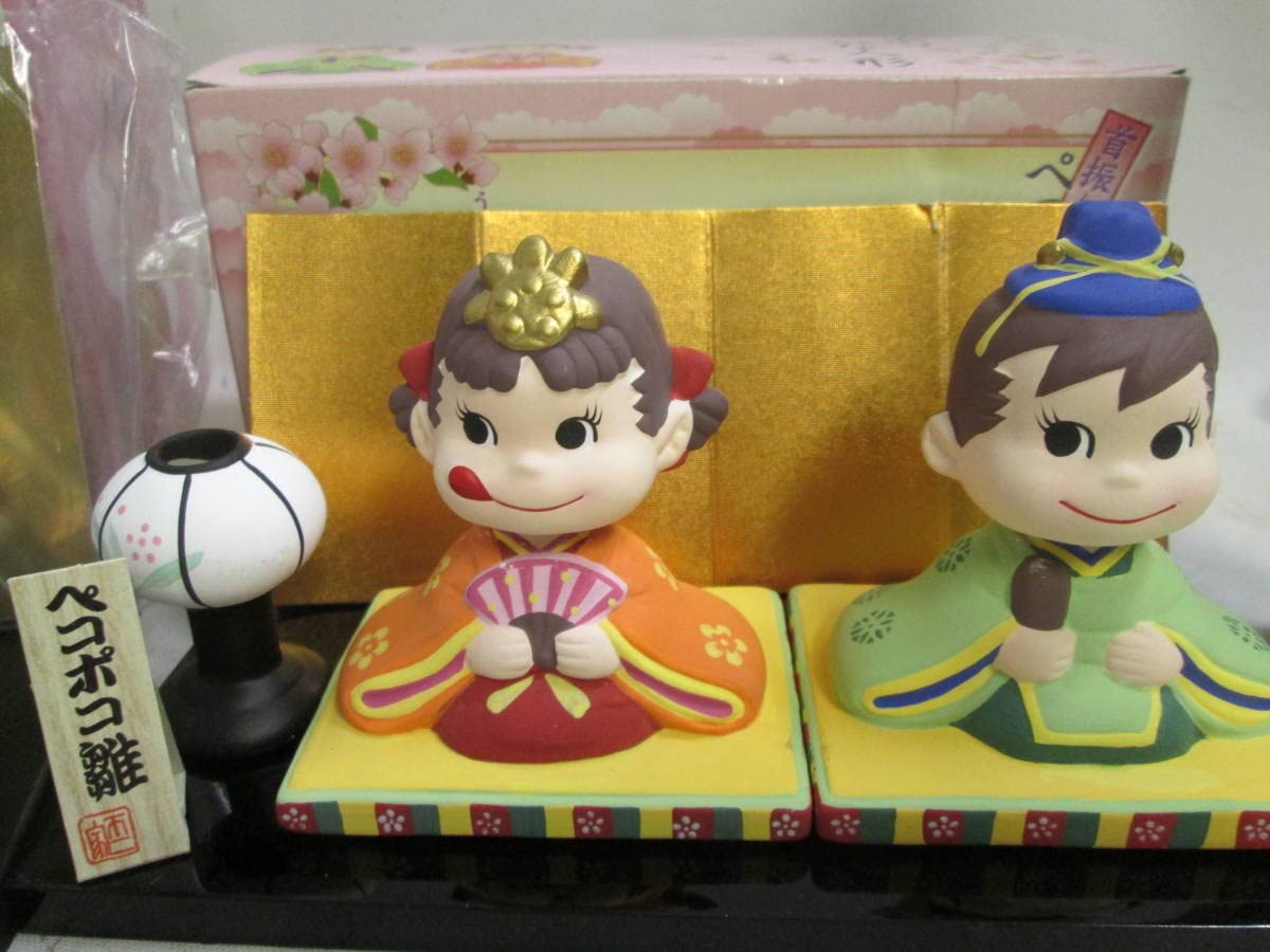 Amazon | 不二家ペコちゃん ペコポコ ころりん雛＋ペコポコ ひな人形