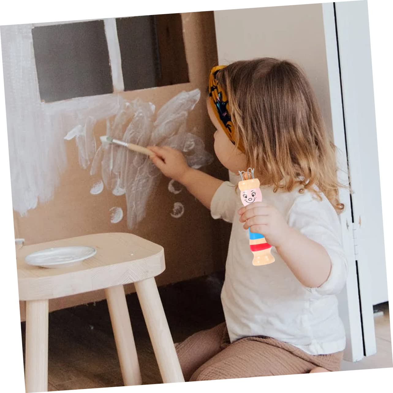 CIMAXIC DIY Knitting Spool Set 1 Set of Yarn Wool Knit Knitter Crafting Kit for DIY Craft Knit Tool