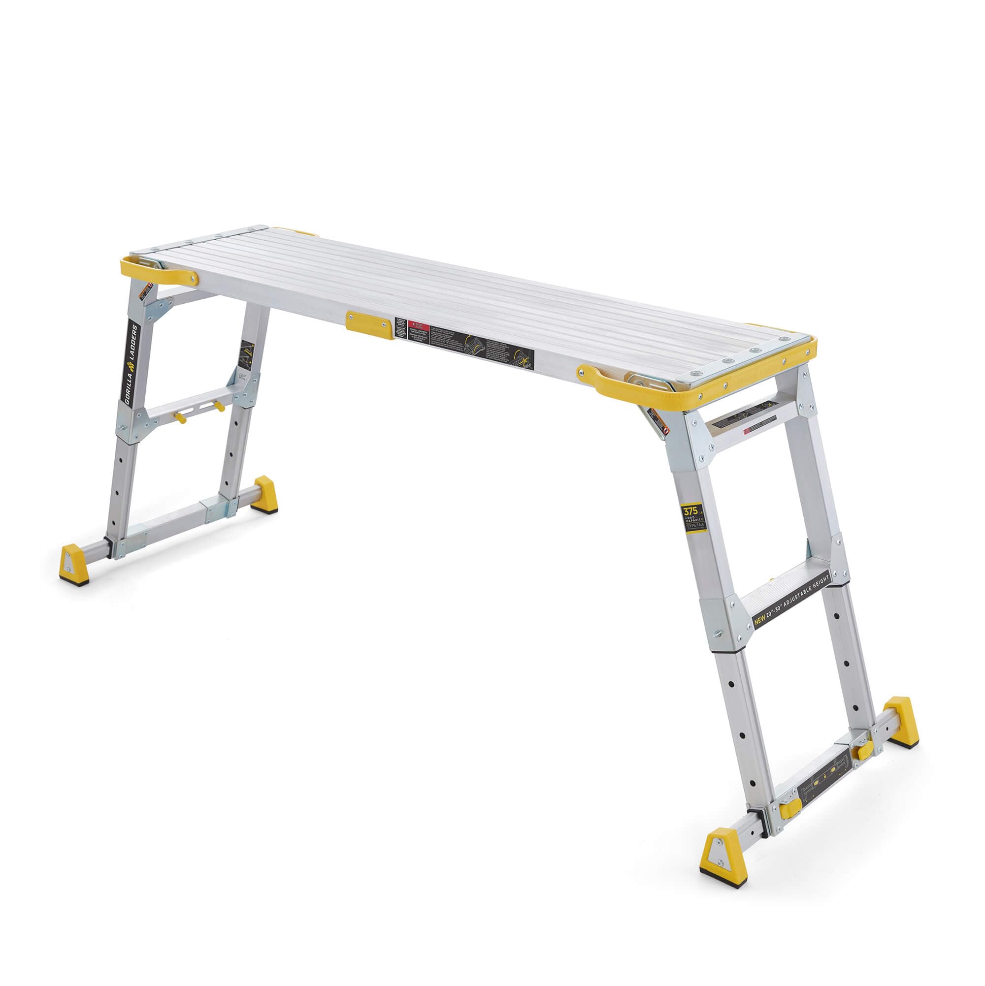 Gorilla Ladders 4.6 ft. x 2.5 ft. Aluminum Heavy-Duty PRO, 2 in