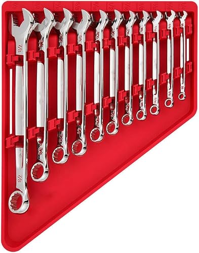 Compatible con Milwaukee 48-22-9411 SAE Juego de llaves combinadas cromadas - 11 piezas