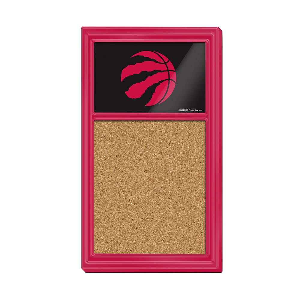 The Fan-Brand NBA Toronto Raptors: Cork Note Board- Sports Decor for Home, Game Room, Fan Cave & Garage - USA Made