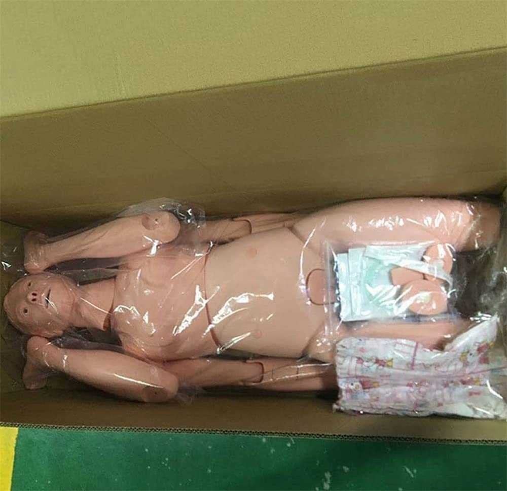 Model anatomiczny człowieka Manekin naukowy do opieki nad pacjentem, do szkolenia medycznego w zakresie pielęgniarstwa, nauczania i edukacji Materiały medyczne