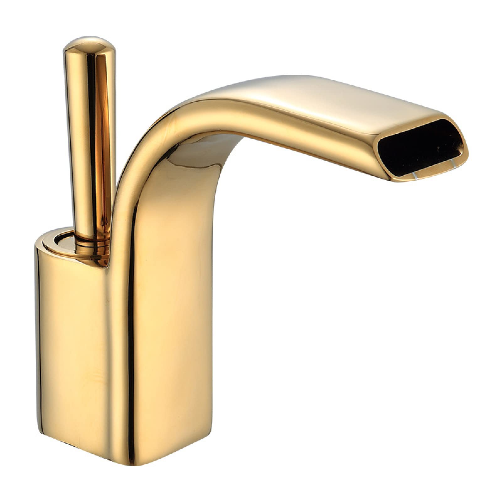 Robinet mitigeur eau chaude et froide pour lavabo de salle de bain moderne noir