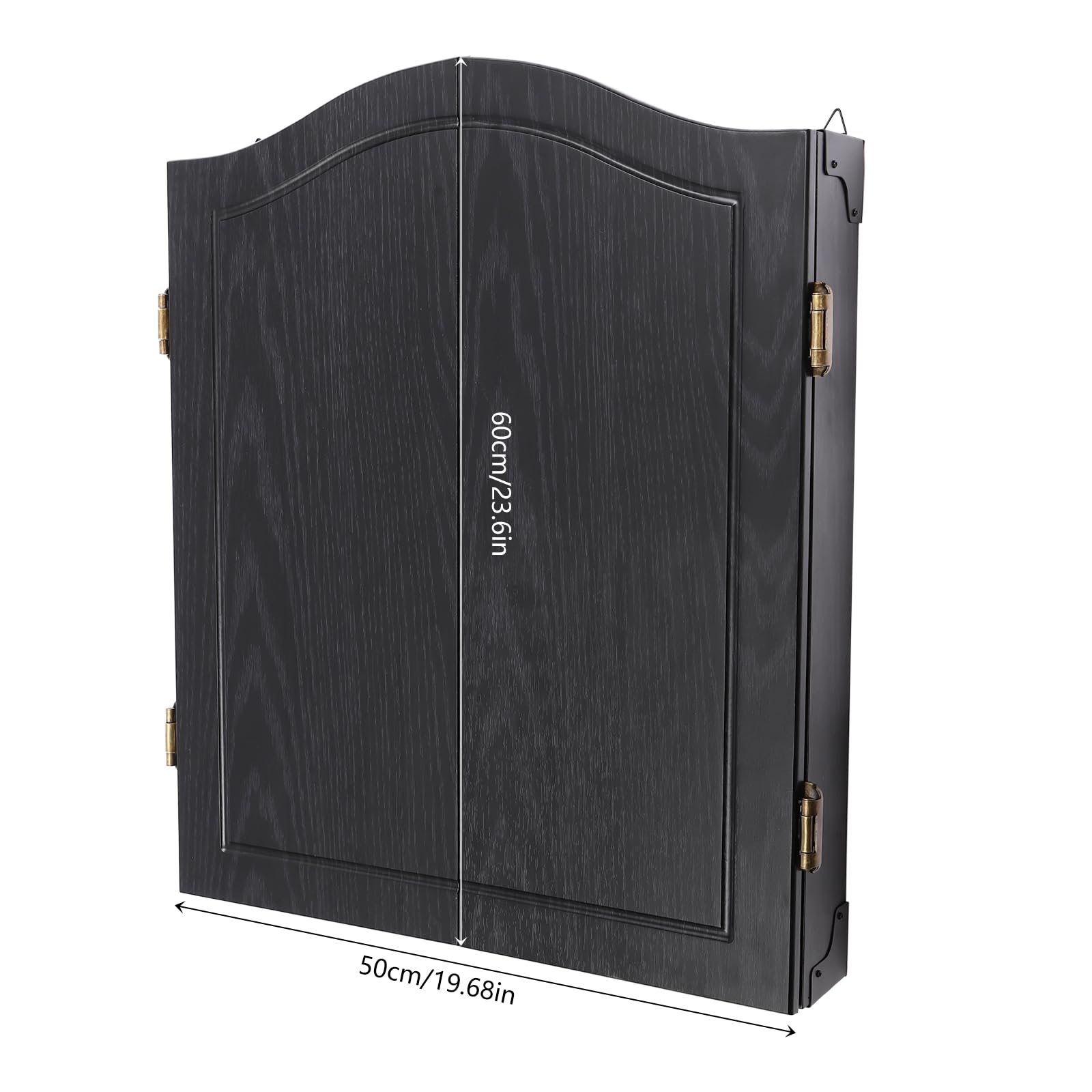 Dartboard Cabinet Set Sisal Dart Boards for Adults, Wall Mounted Classic Dart Board Cabinet with Scoreboard & Six Darts