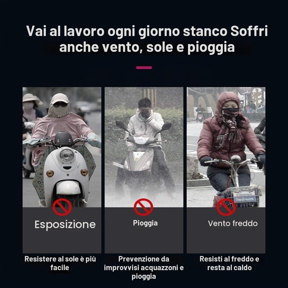Copertura Parasole per Moto elettrica, Copertura Parasole Universale per Moto elettrica, Copertura Antipioggia per Scooter, tettuccio Trasparente per Moto, tettuccio Parasole