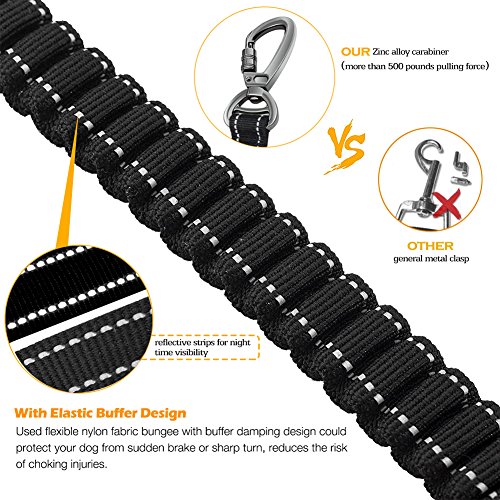 Fashion&cool Heavy Duty Dog Leash Especially Large Dogs Up to 150lbs, 4-6 Ft Reflective Dog Walking Training Shock… - Image 6
