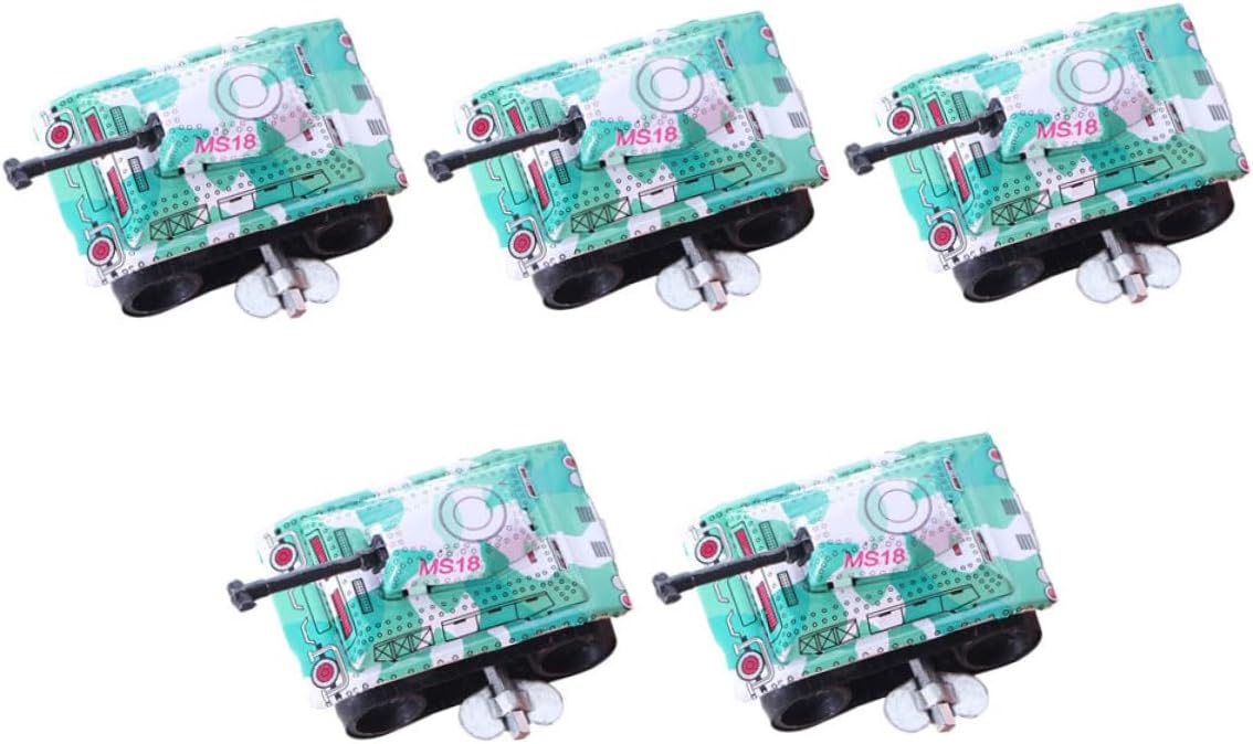 VICASKY 5Pcs Retro Clockwork Tank Modeling for Boys and Safe Iron Collection Enhances Hand Eye Coordination and Creativity