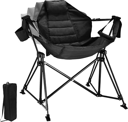 Miniatura 1 de FREETOUR Hamaca - Silla de camping plegable de 350 libras, mecedoras portátiles y plegables para adultos al aire libre, campamento oscilante, con