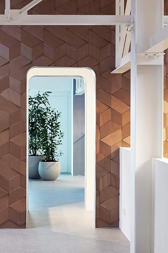 Miniatura 7 de Orac Decor  Poliuretano de alta densidad  Elemento decorativo 3D  Elemento de pared Rombus moderno  Blanco imprimado  10-18 pulgadas de alto x 5-78