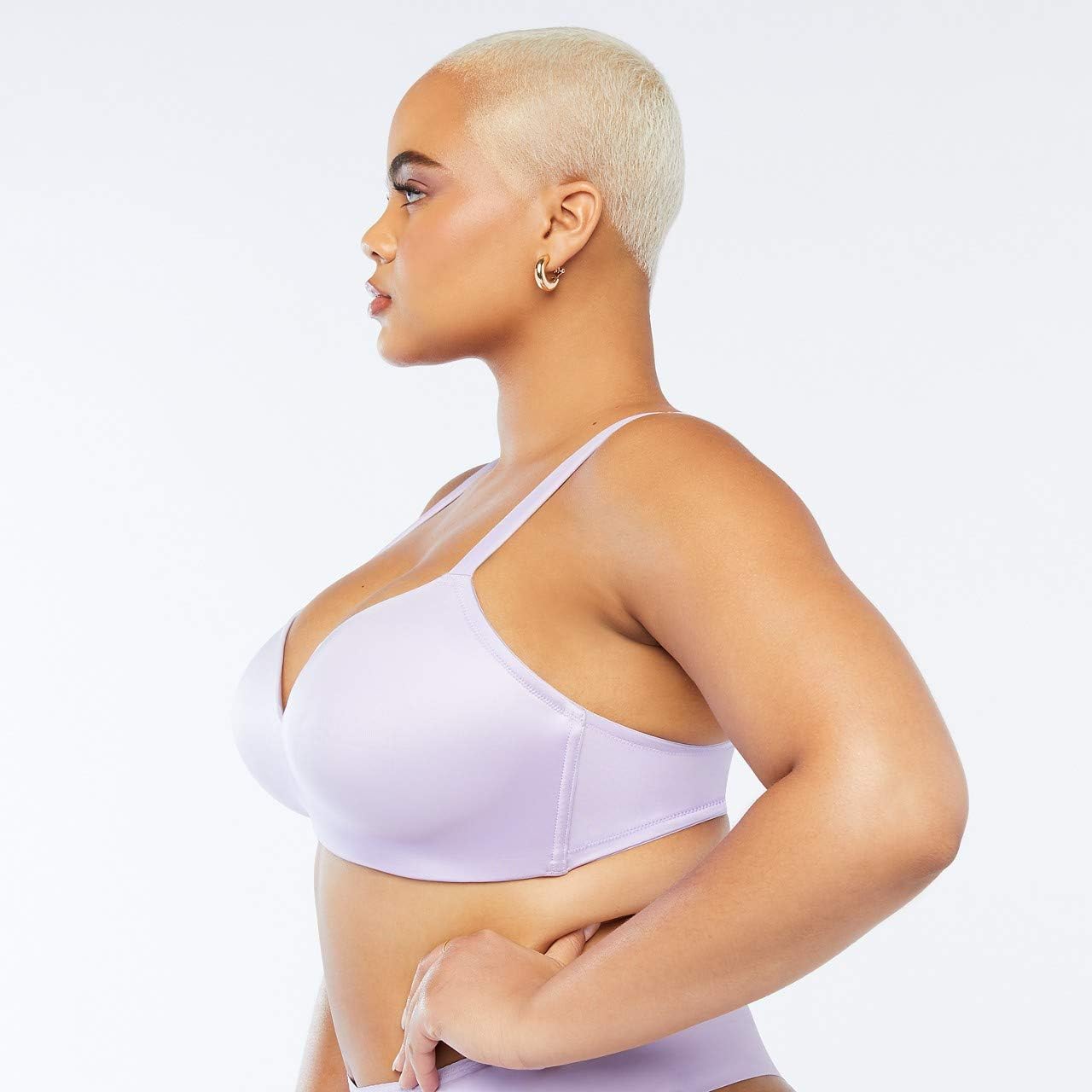 Savage X Fenty, Women's, Curvy Wireless Bra 42DD Purple Lavender