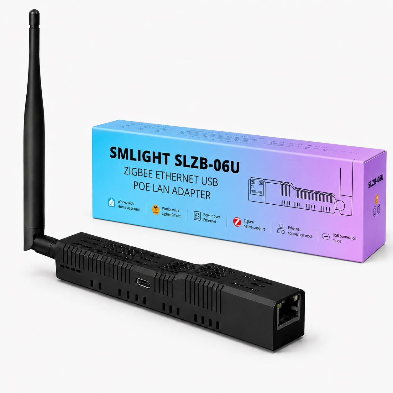 SLZB-06U Zigbee Stick 3.0 LAN/PoE Coordinator für Home Assistant