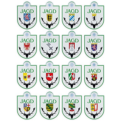Saugnapfschild Schild Jagd - Bremen Acrylschild 3mm mit Saugnapf 30mm, ca. 90x125 mm für Scheibeninnenbefestigung – Bild 5