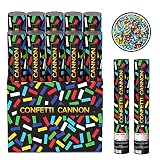 Confetti Cannons EFFIELER Multicolor Party Poppers Confetti Shooters (10 Packs) 100% Biodegradable a