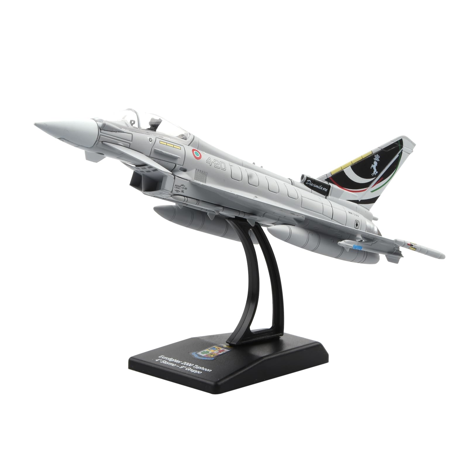 DAGIJIRD Simulation Alloy Aircraft Model 1:100 Eurofighter Typhoon EF-2000 Fighter Plane Model