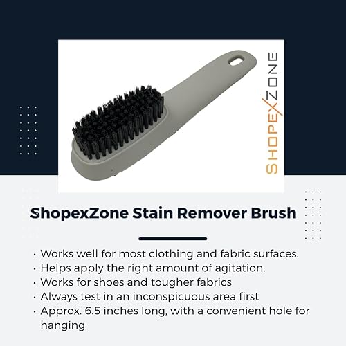 Miniatura 5 de Oxiclean Max Force - Removedor de manchas de gel en aerosol con cepillo removedor de manchas ShopexZone para lavandería, cerdas suaves para uso en