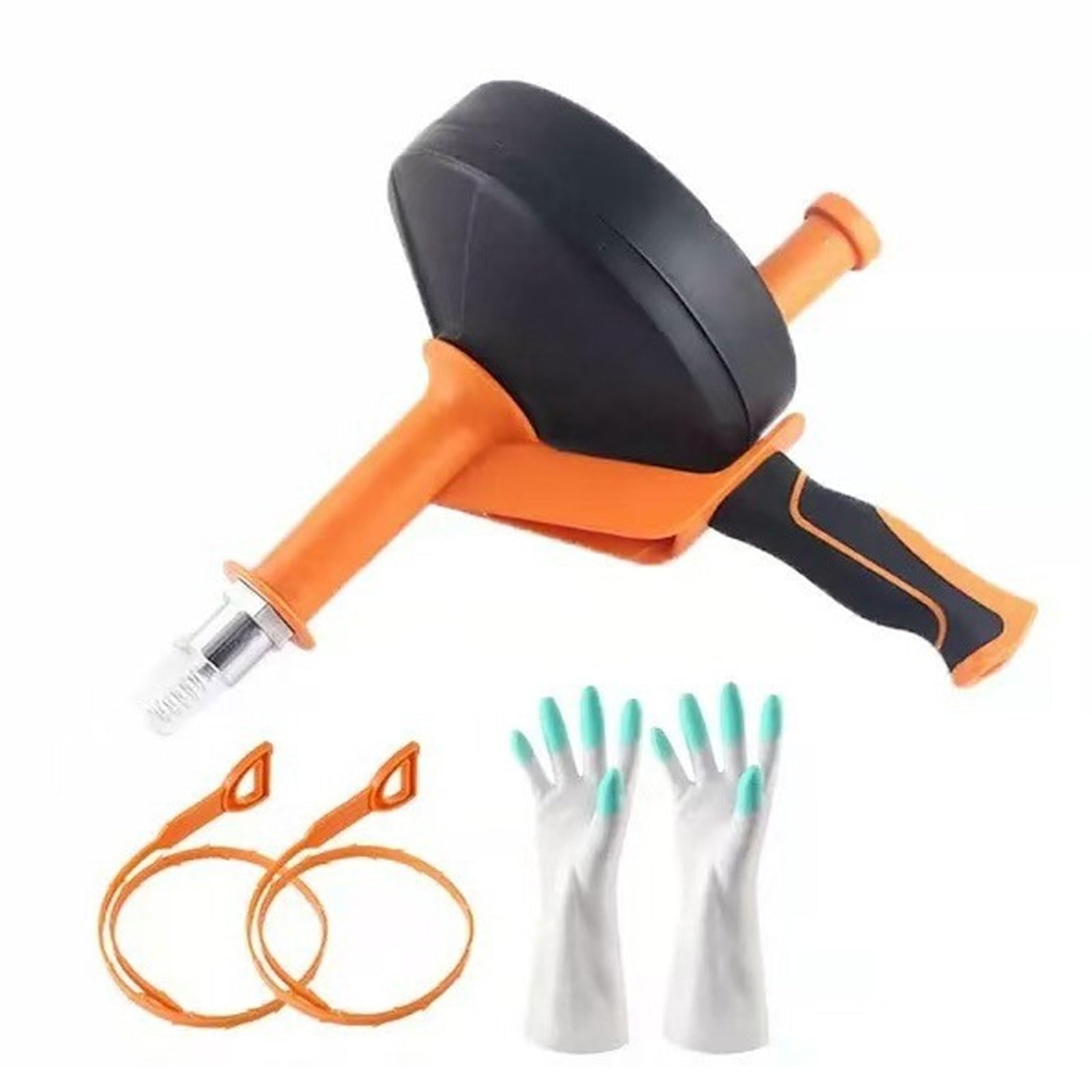 Limpiador de desagües manual y eléctrico con resorte de acero para fregadero de cocina, baño, inodoro, eliminación de obstrucciones, mango ergonómico