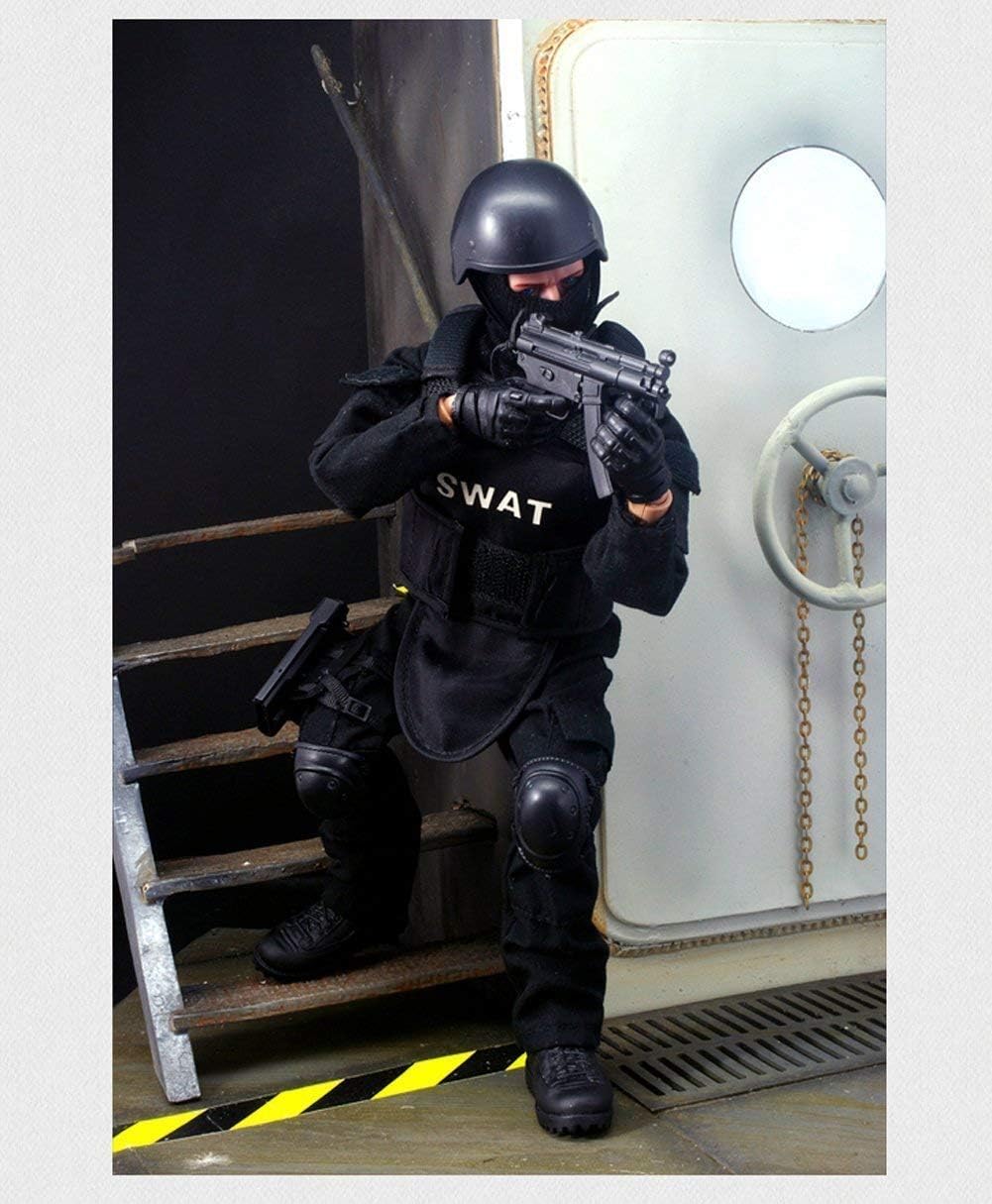 BJPEY 12" Action Figures Toy 1:6 Stand Bendable Soldier Figure Model Toy ( SWAT )