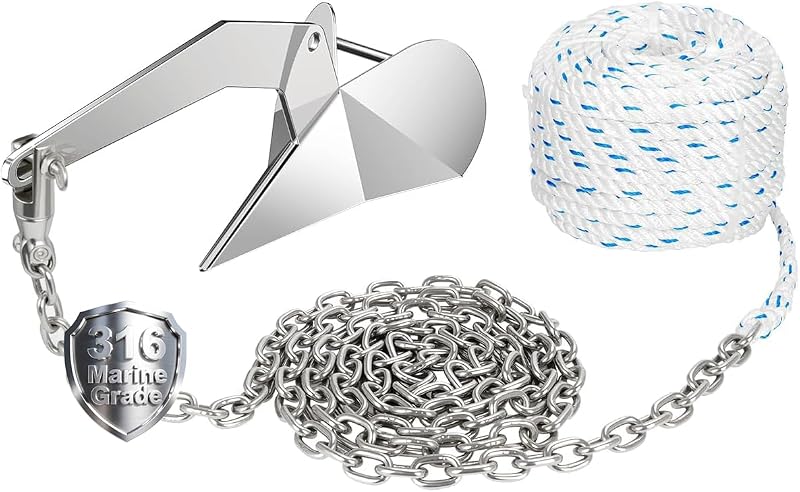 Kit de anclaje de molinete de acero inoxidable 316
