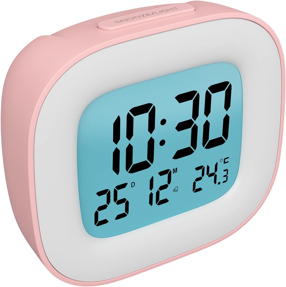 HOMVILLA Alarm Clock, Bedside Alarm Clocks Battery Operated Digital