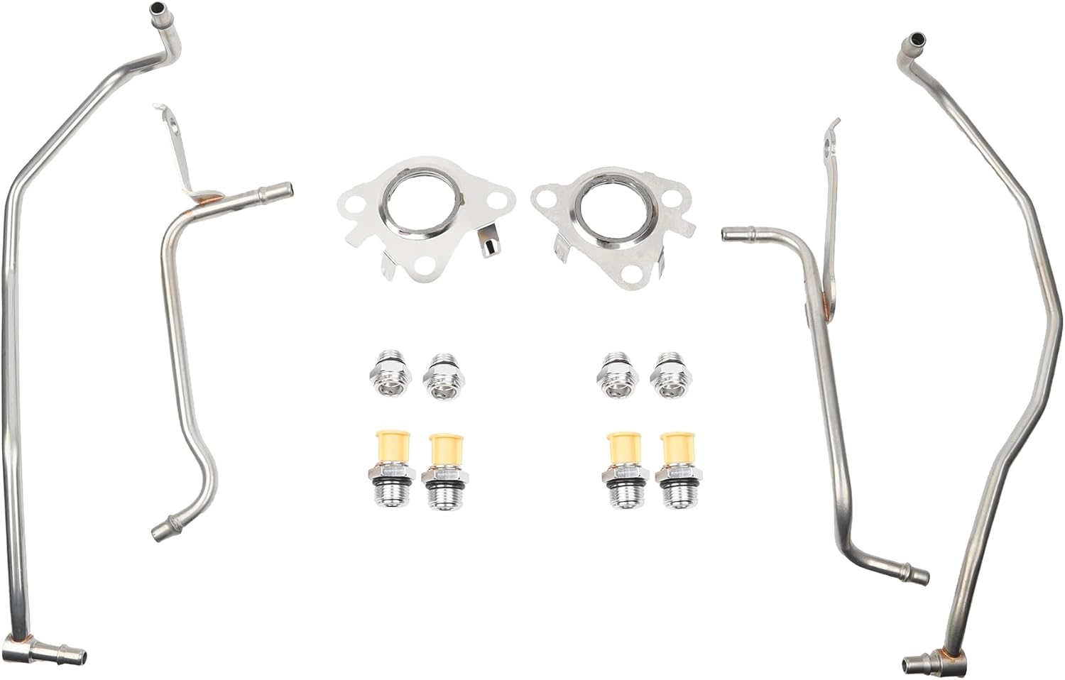 Dasbecan 926-186 926-187 Turbo Coolant Line Kit Passenger and Driver Both Side fit for 2011-2016 Ford F150, 2015-2021 Transit 150/250/350/350 HD,2015-2017 Lincoln Navigator/Ford Expedition