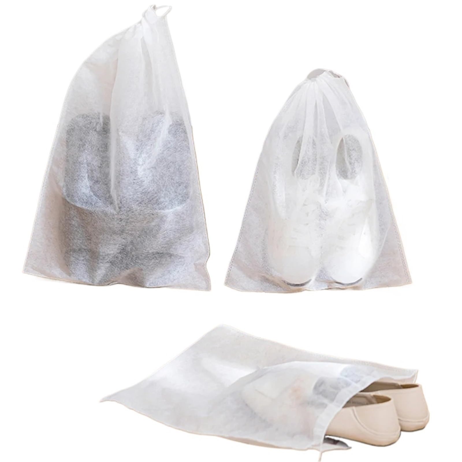 30 stücke Schuhe Lagerung Tasche Closet Organizer Nicht-Woven Reise Tragbare wasserdichte Kleidung Klassifizierte Hängen Taschen für Reisen(17.7x11.5x9.5cm)
