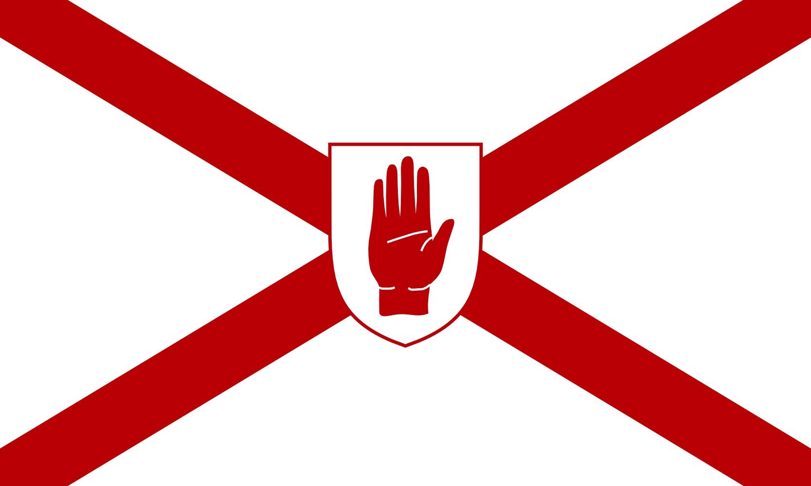 Drapeau Irlande du Nord Saint Patrick grand format pour décoration de pub et fête