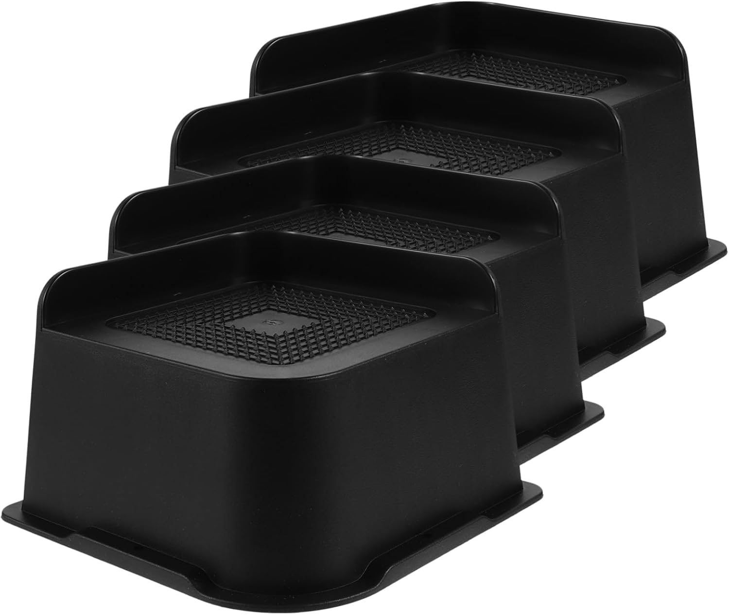 ORFOFE 4Pcs Non Slip Furniture Leg Risers Height Bed Frame Support Blocks for Couch Chair Table Stability Durable Pads for Home Use Prevent Sliding Noise