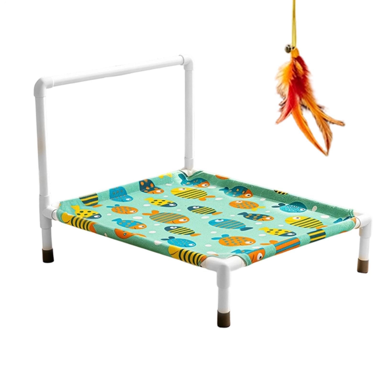 Cama perro elevada transpirable portátil hamaca de mascotas verano 1