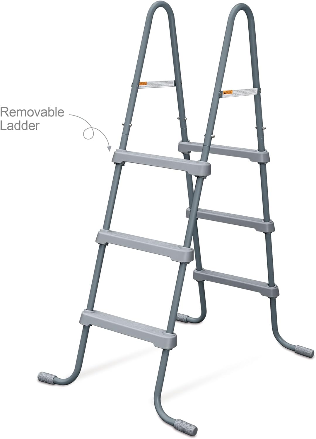 Funsicle Oasis 14' x 42" Round Above Ground Swimming Pool, Includes FiltraBoost 1200 GPH Filter Pump with AutoSkimmer, Ladder, Cover Ground Cloth, Type C Filter Cartridge & Repair Patch, Cool Gray