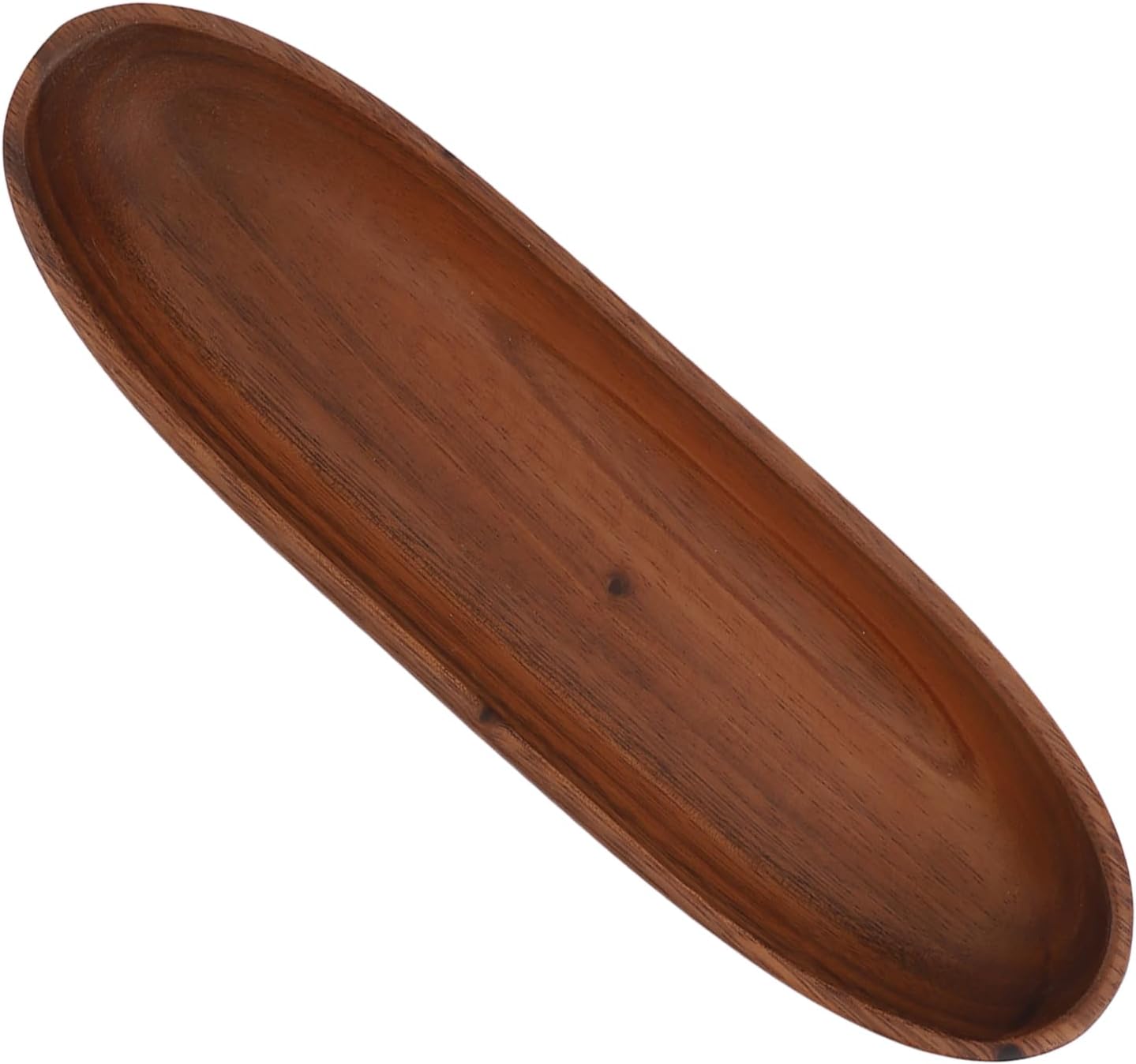 Wooden Salad Bowl – Large BoatShaped Serving Bowl for Salads, Fruits, Bread & Desserts (Large 24 Inch)
