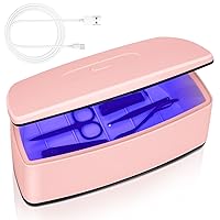 Vista 1 de Esterilizador de herramientas de uñas, función de limpieza de luz azul de doble tubo, enchufe USB, gran capacidad de 1 litro para herramientas