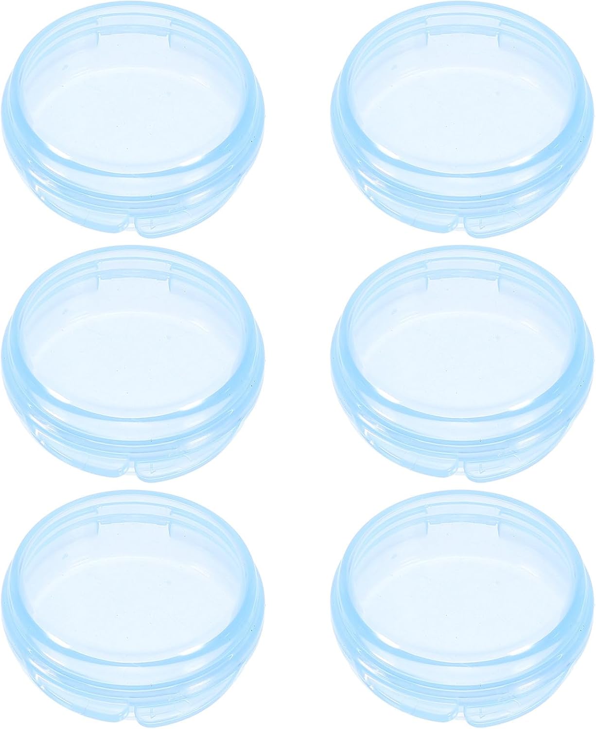 Small Round Pill Organizer 6pcs Set Vitamin Case Medicine Cabinet Organizer with 3 Daily Compartments Travel and Home Dispenser for Medication Storage