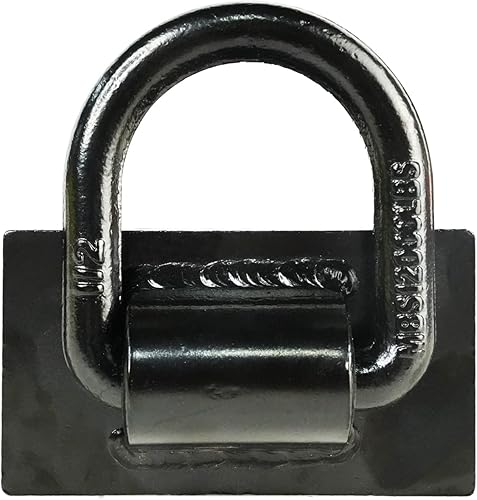 Miniatura 4 de JCD - Paquete de 4 anillos en D ajustables y resistentes con 4 agujeros para ajuste  Bolsillo de estaca con anilla en D para camiones de plataforma