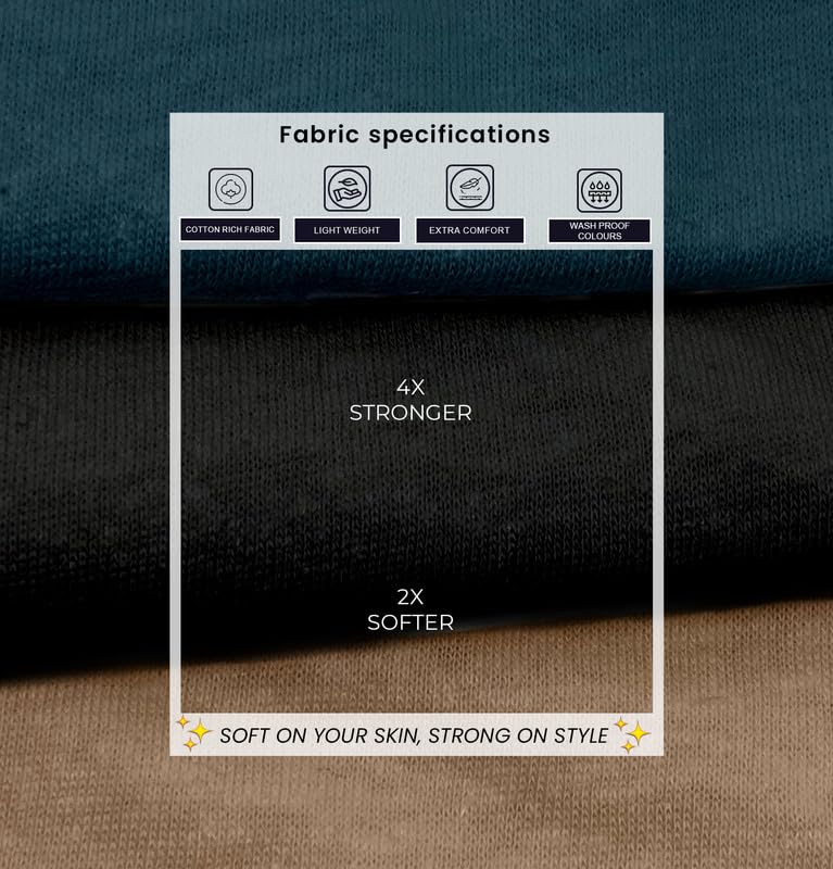 Image of Sleepynuts Women's S to 3XL Premium Half Sleeve Round Neck Plain Combed Cotton Tshirt Pack of 3 Loose Fit T-Shirts Combo