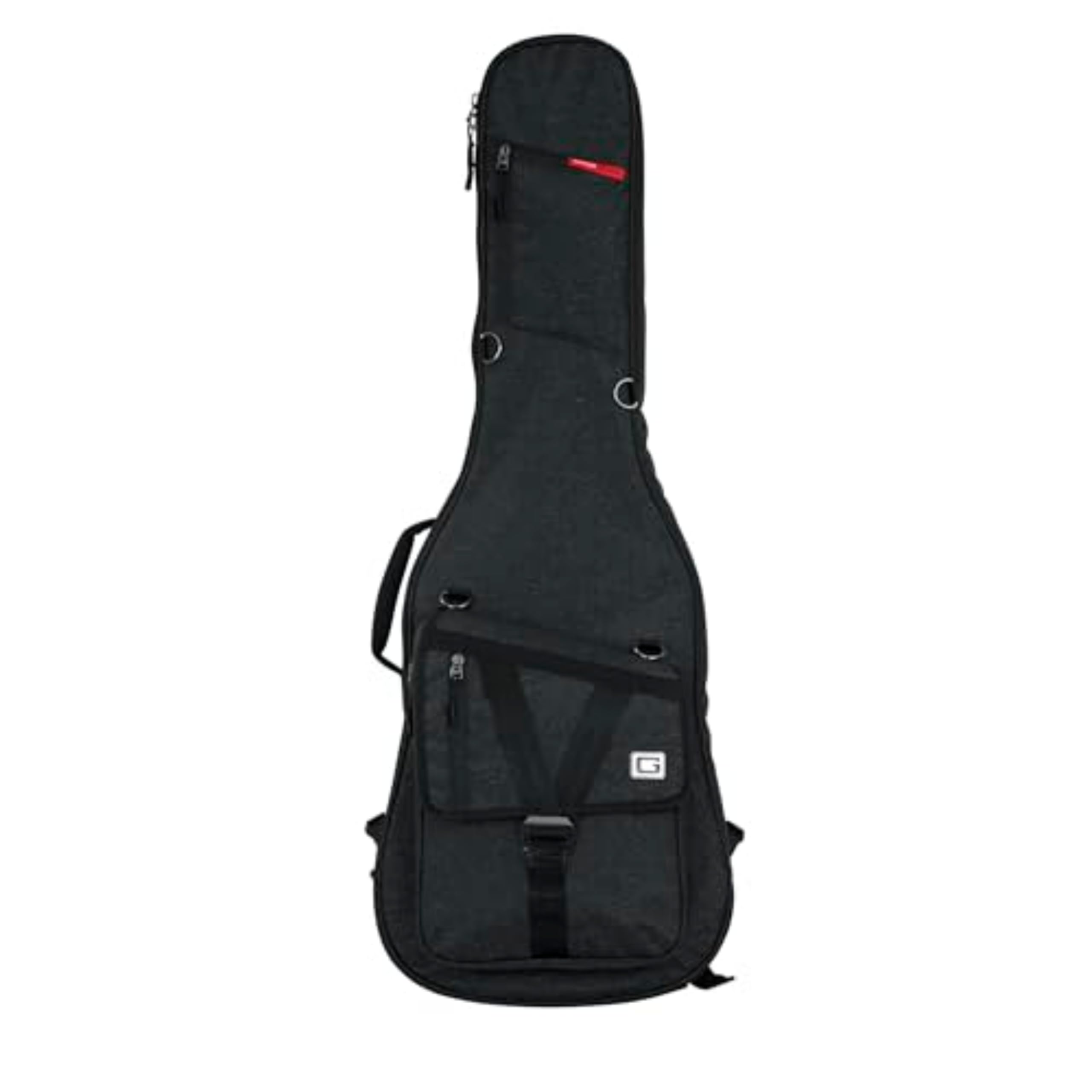 Gator Cases GT-ELECTRIC-BLK Transit Series Electric Guitar Gig Bag with Black Exterior, Charcoal
