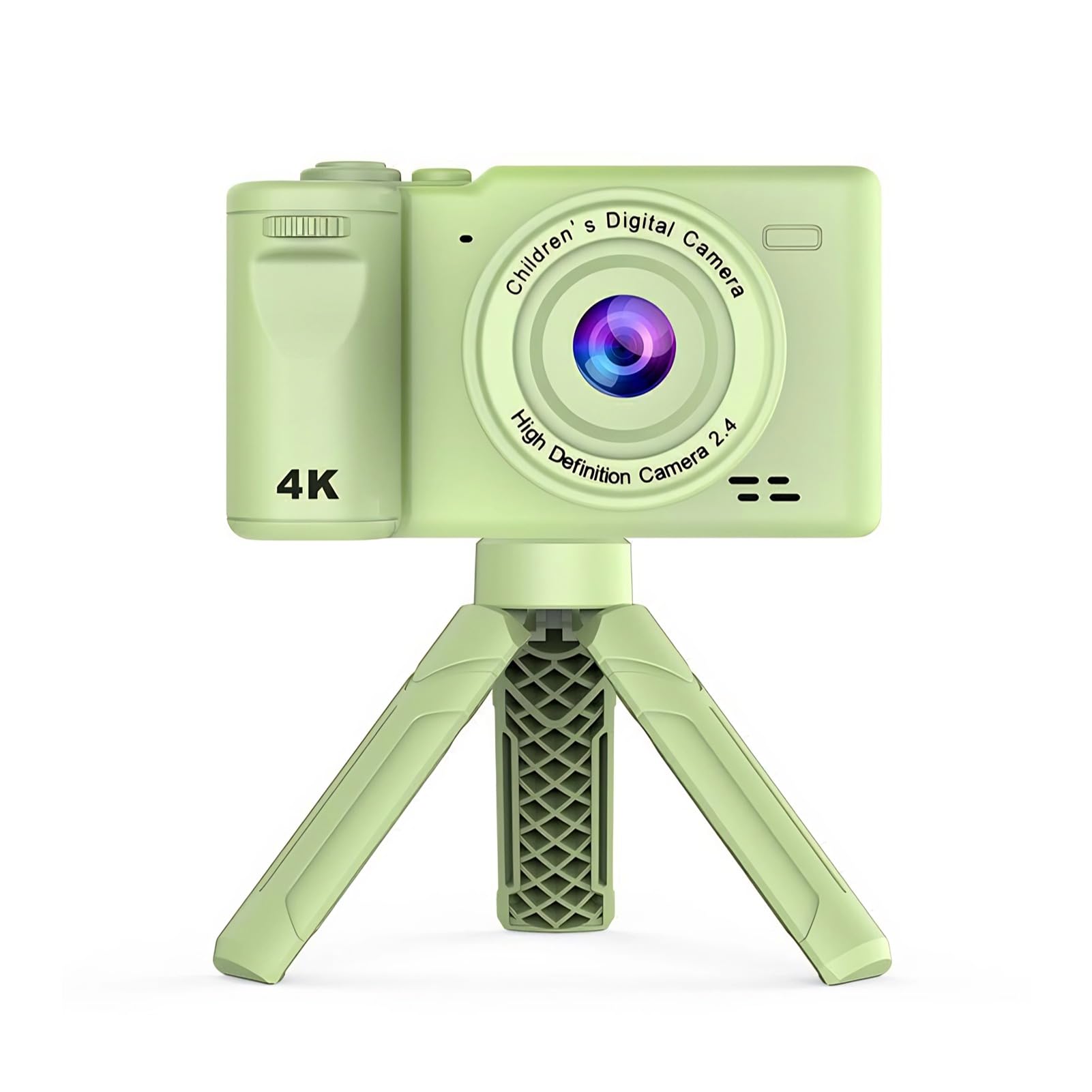 Cámara Digital para Niños con Trípode, 12 MP, 1080P, Doble Lente Frontal y Trasera, Pantalla IPS, HD