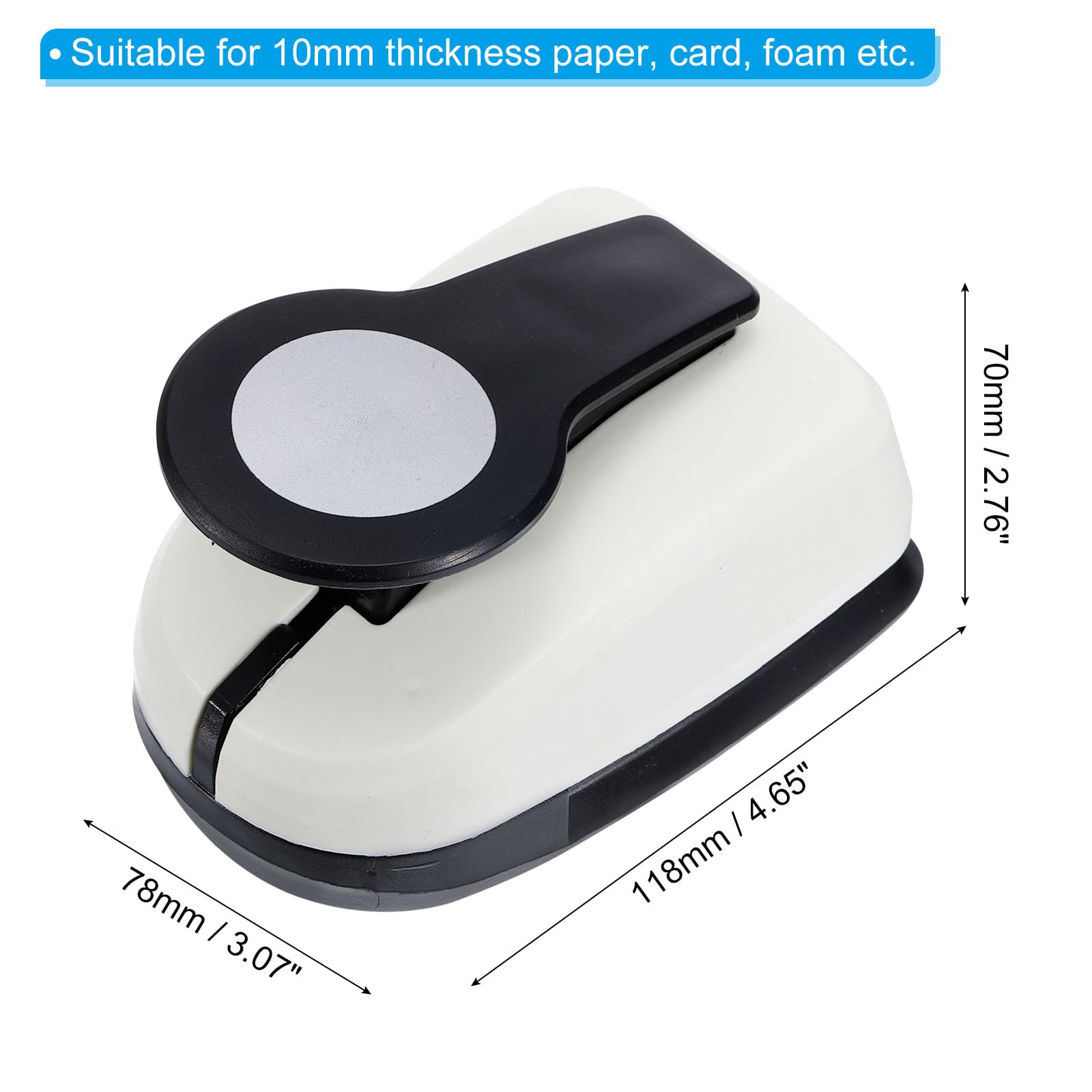 PATIKIL 2 Inch Circle Punch, Circle Hole Paper Punch Hole Puncher Shape Punches for Crafting Scrapbooking DIY Card Making - Image 2