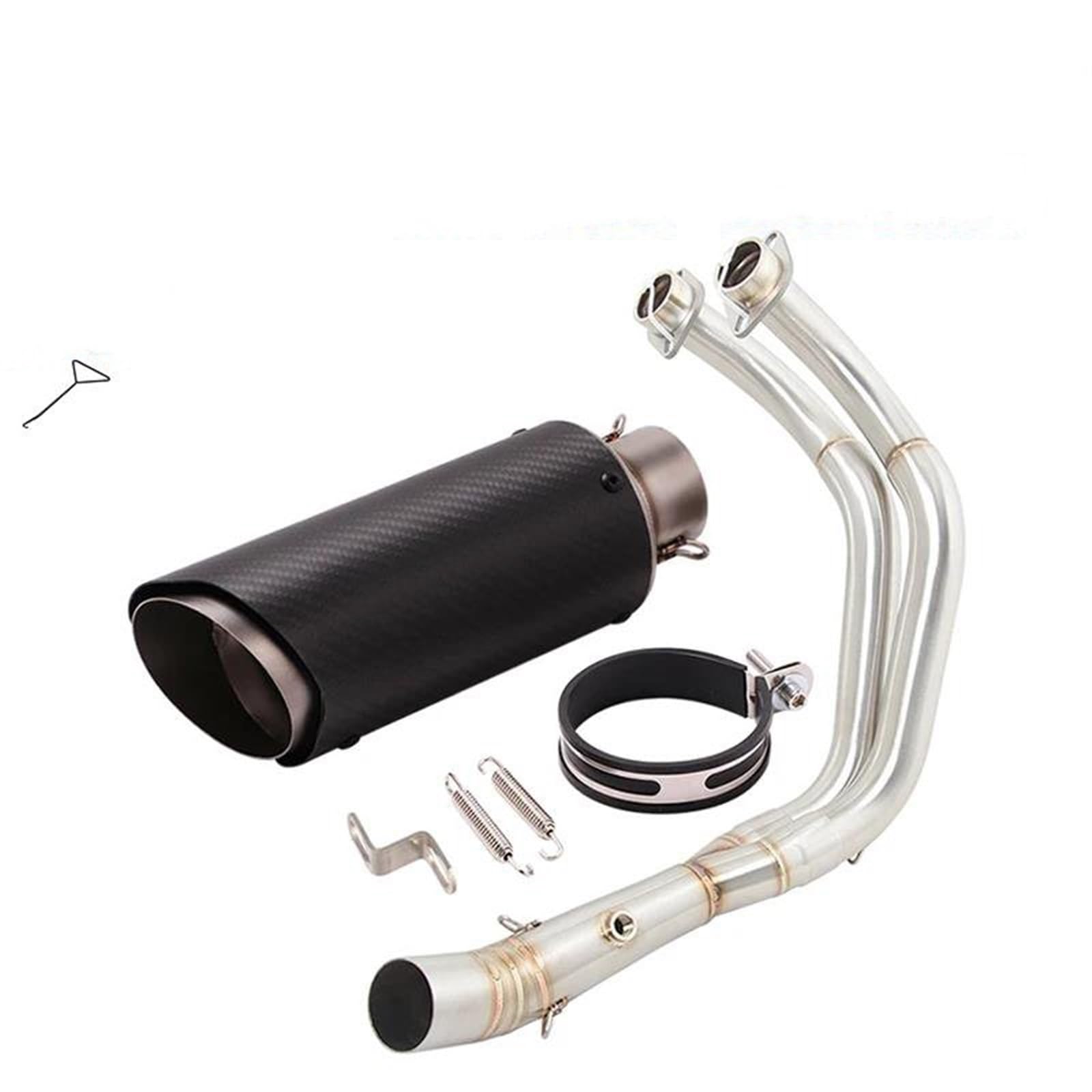 EKEGUY Exhaust Type For R7 MT07 FZ07 MT FZ 07 2021 2022 2023 Motorcycle Exhaust Full System Modify Muffler Front Link Pipe Motorcycle Exhaust Header(Color:Type D)