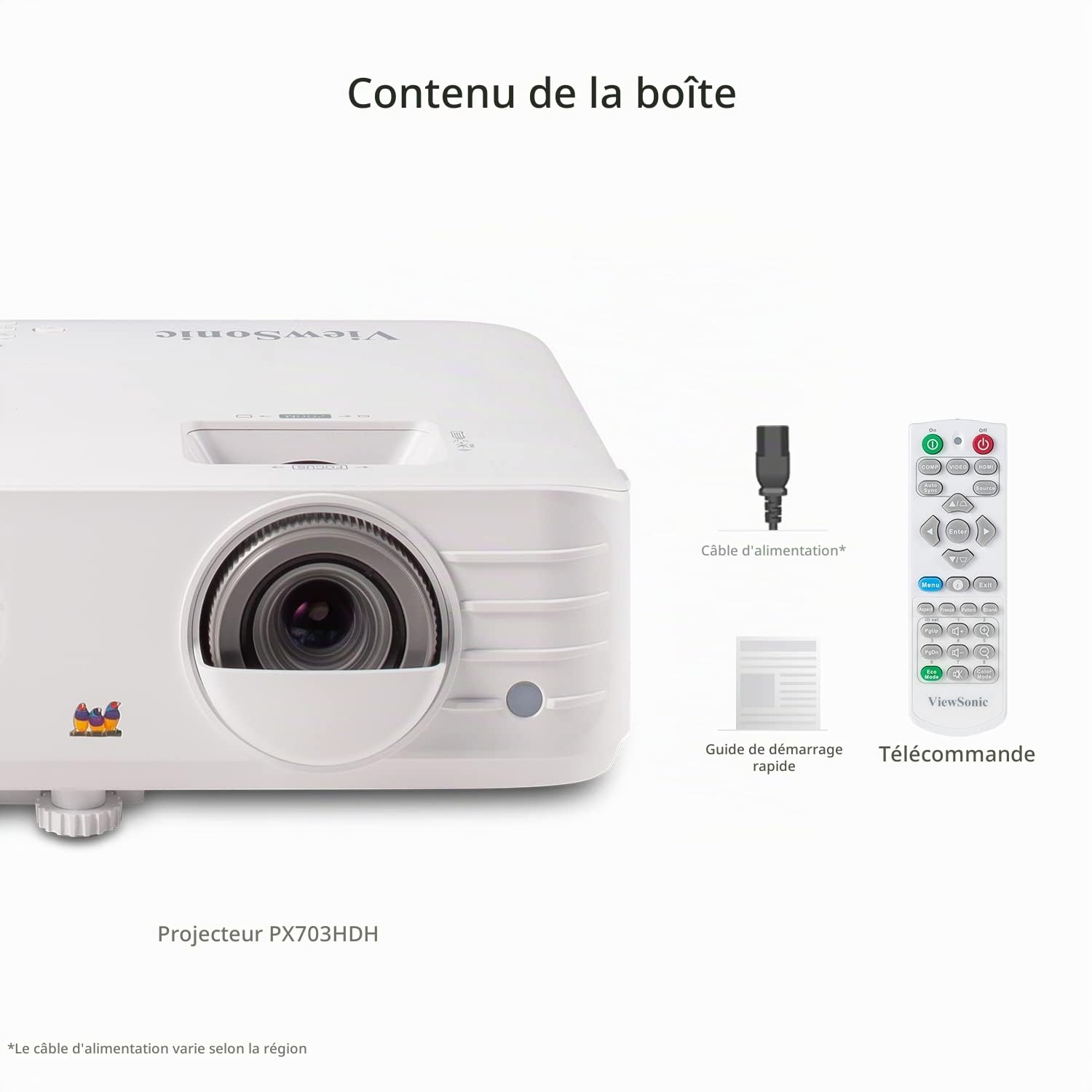 Viewsonic PX703HDH vidéo-projecteur 3500 ANSI lumens DLP 1080p (1920x1080)