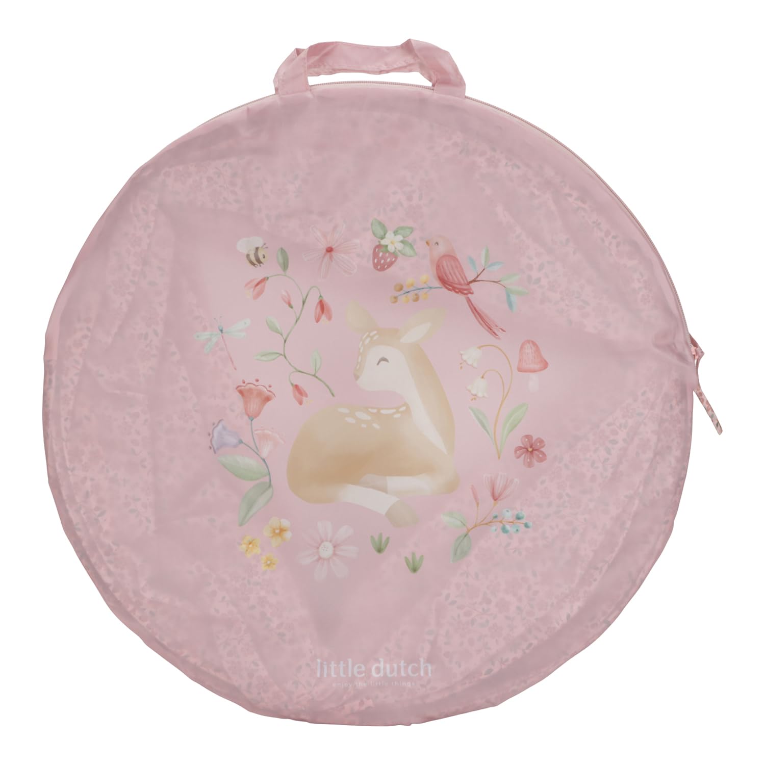 Little Dutch Spieltunnel Krabbeltunnel Tunnel für Babys Kleinkinder Kinder rosa - Fairy Garden