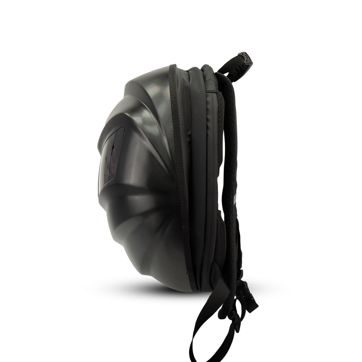 Woxter Mochila Led BLACK KNIGHT - Con Leds Programables, Compatibles con APP, Impermeable, Ciclismo, Moto y Patinetes Eléctricos, Bluetooth, para Cascos. 30 litros de capacidad