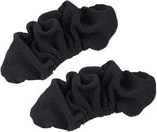 IMIKEYA Fundas de reposabrazos para Silla de Oficina de 2 pz Fundas de reposabrazos Fundas Protectoras de reposabrazos para Silla de Oficina engrosadas Mangas Silla de Banda elástica (Negro)