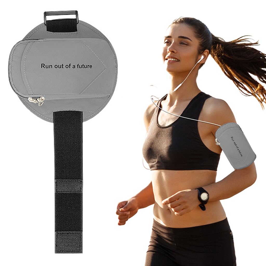 Optifit® Armband for Mobile Phone Running, Waterproof Reflective Phone Holder for Running for iPhone 15, 15PRO, 15PRO MAX, Large Capacity Arm Band with Card Holder for Within 7in