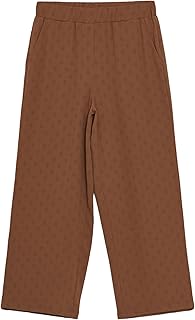 LC واكيكي بنطلون منقط بارجل واسعة مع خصر مطاطي للنساء