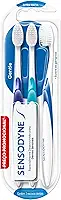 Sensodyne Escova de Dente Extra Macia, Gentle, para Dentes Sensíveis, 3 unidades