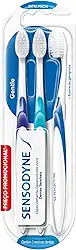 Sensodyne Escova de Dente Extra Macia, Gentle, para Dentes Sensíveis, 3 unidades