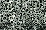 (1000) 3/8 Medium Split Lock Washers Locking - Zinc Plated 3/8