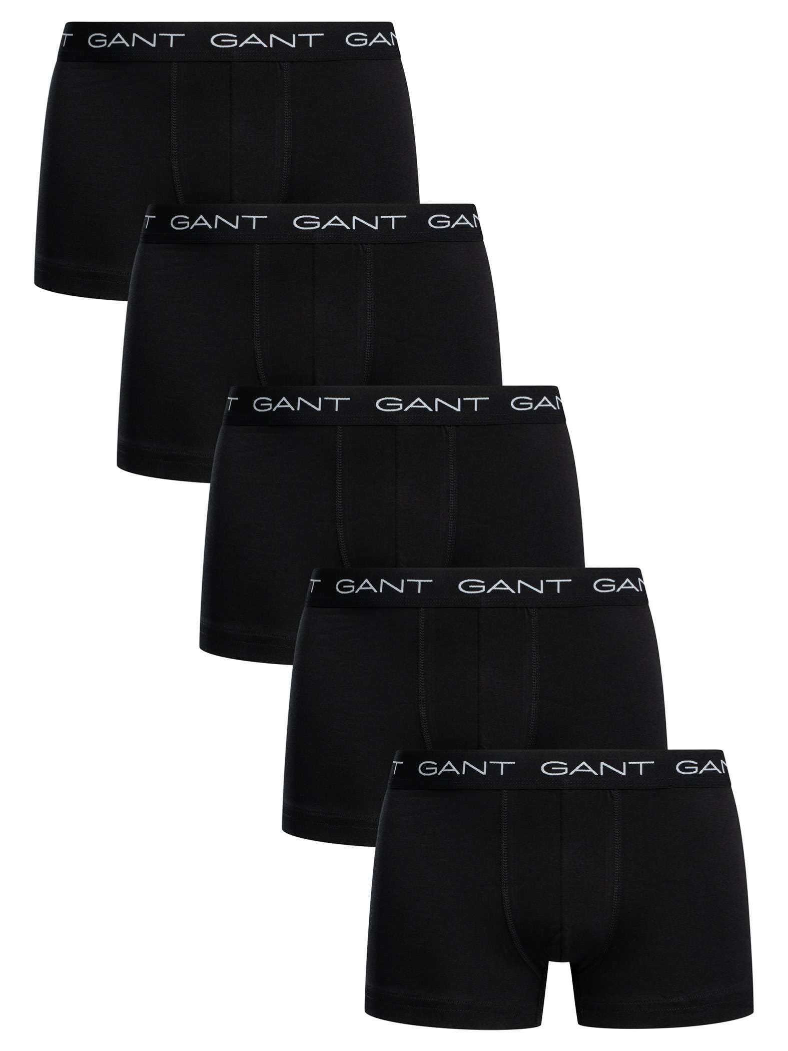 Gant Men's Black 5 Pack Trunks, L